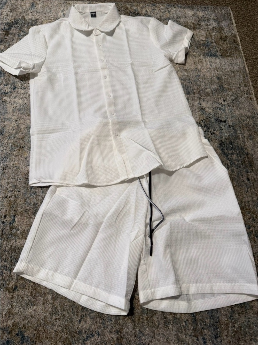 Boys all white outfit size small